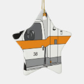 Rettungswagen Keramik Ornament (Rechts)