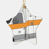 Rettungswagen Keramik Ornament (Links)