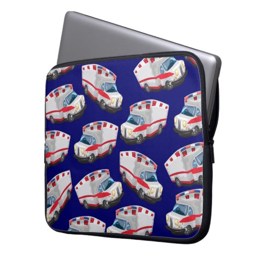 Rettungswagen Laptopschutzhülle (Vorderseite Links)