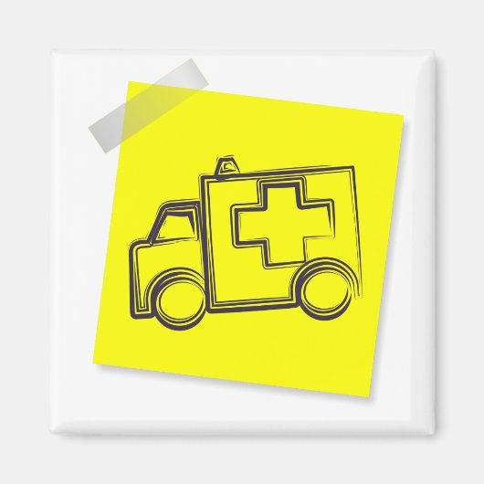 Rettungswagen Magnet (Vorne)