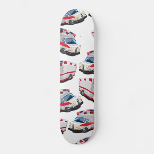 Rettungswagen Skateboard (Vorderseite)