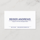 Rettungswelle Visitenkarte (Rückseite)