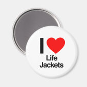 Rettungswesten der Liebe Magnet (Vorderseite/Rückseite)