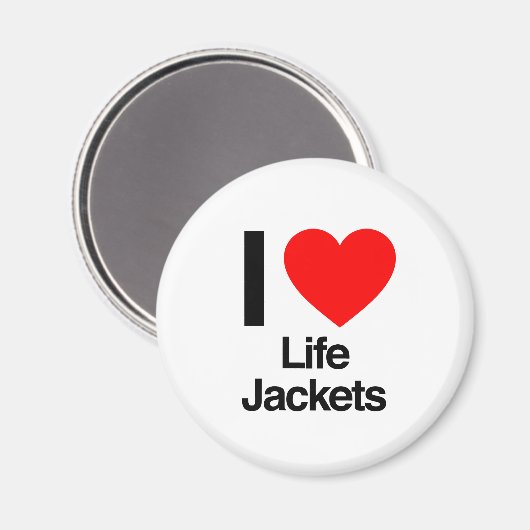 Rettungswesten der Liebe Magnet (Vorderseite/Rückseite)