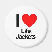Rettungswesten der Liebe Magnet (Vorne)
