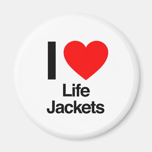 Rettungswesten der Liebe Magnet (Vorne)