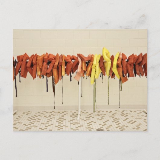 Rettungswesten Postkarte (Vorderseite)