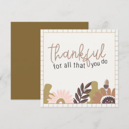 Retumn Herbst Floral Farmhouse Thankgiving Einladung