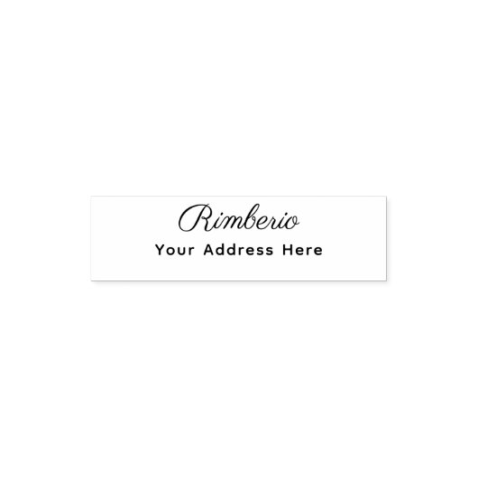 Return Address Elegant Permastempel (Design)