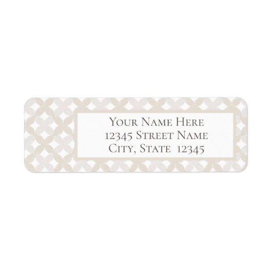 Return Address Label (Vorne)