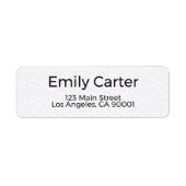 Return Address Label (Vorne)