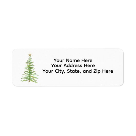 Return Address Label (Vorne)