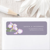 Return Address Label Delicate Irises Wedding. (Insitu)