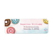 Return Address Label for 2nd Birthday (Vorne)