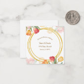 Return Address Label Mitteilungskarte (Vorderseite/Rückseite Beispiel)