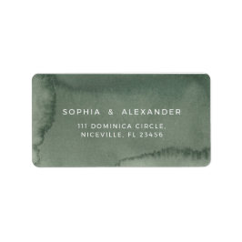 Return Address Label Watercolor Wedding. Adressaufkleber