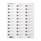 Return Address Labels American Flag (Vorne)