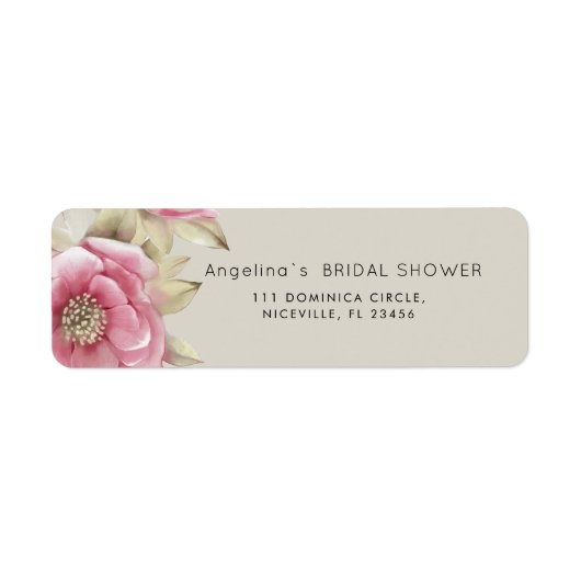  Return Address Labels Modern Bride Shower  (Vorne)