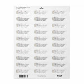 Return Address Labels Soft Pink Roses (Vorne)