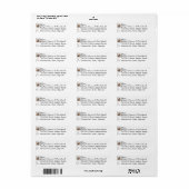 Return Address Labels Soft Rose (Vorne)