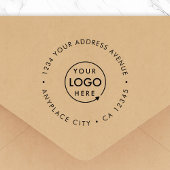 Return Address Rubber Stamp | Business Logo 2.5" Gummistempel
