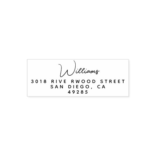 RETURN ADDRESS Self Inking | Personalized Address  Permastempel (Design)