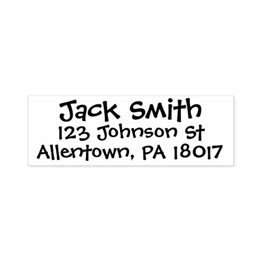Return Address self Inking Stamp Permastempel (Design)
