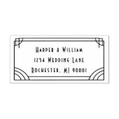 Return address stamp gummistempel (Prägung)