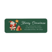 Return label santa claus nice presents (Vorne)