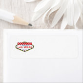 Return Wedding in Las Vegas Address Labels (Insitu)