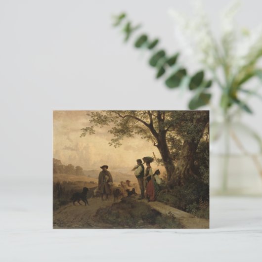 Returning Shepherd Postkarte (Stehend Vorderseite)