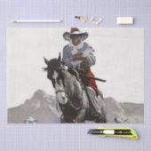 Retuschierter Western Art von NC Wyeth Seidenpapier (Handwerk)