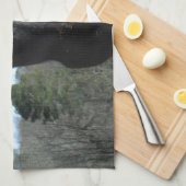 Retuschiertes Schwarzwaldpferd Geschirrtuch (Viertel Falte)