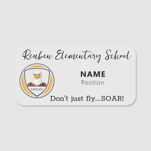 Reuben Name Tags Namensschild (Vorderseite)