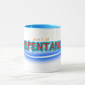 Reue (Apg 3:19) Tasse und Cup (Zentrum)