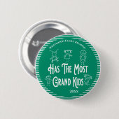 Reunion Grandeltern Award - Most Grand Kids Button (Vorne & Hinten)