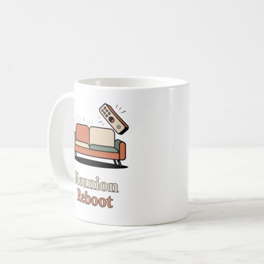 Reunion Reboot | Holiday Chaos Humor Kaffeetasse (Vorderseite Links)