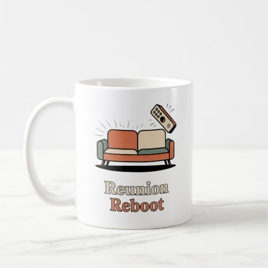 Reunion Reboot | Holiday Chaos Humor Kaffeetasse (Links)