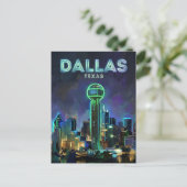 Reunion Tower USA Postkarte (Stehend Vorderseite)