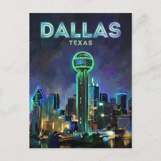 Reunion Tower USA Postkarte (Vorderseite)