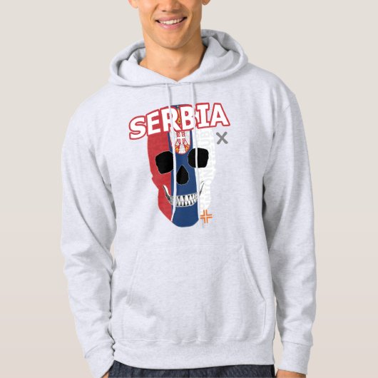 REUNIONES Serbia sudadera con capucha B2 Hoodie (Vorderseite)