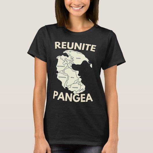 Reunite Pangea Geologis Geology T-Shirt (Vorderseite)