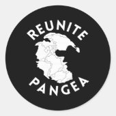 Reunite Pangea Geology Runder Aufkleber (Vorderseite)
