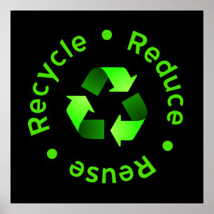 Reuse Recycle Poster reduzieren