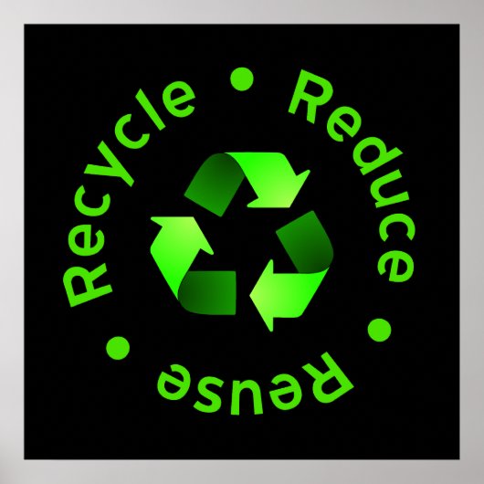 Reuse Recycle Poster reduzieren (Vorne)