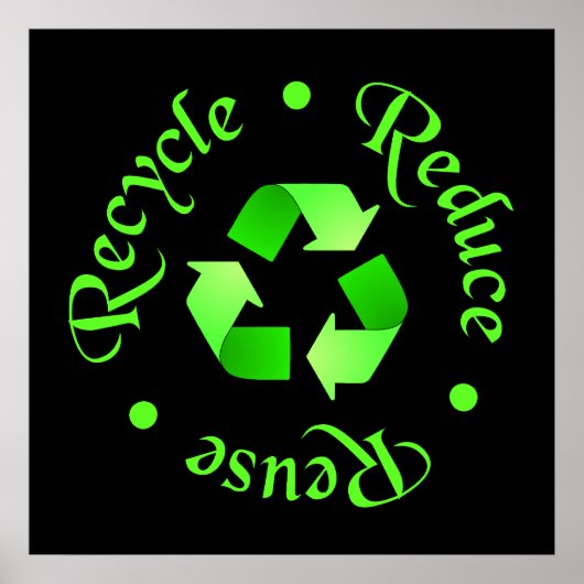 Reuse Recycle Poster reduzieren (Vorne)