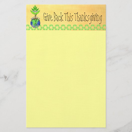 ReUse ReDuce-Recycle Briefpapier (Vorderseite)