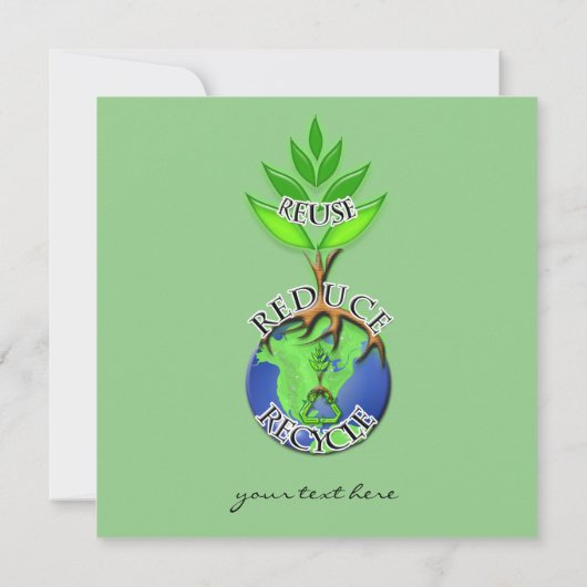 ReUse ReDuce-Recycle Einladung (Rückseite)