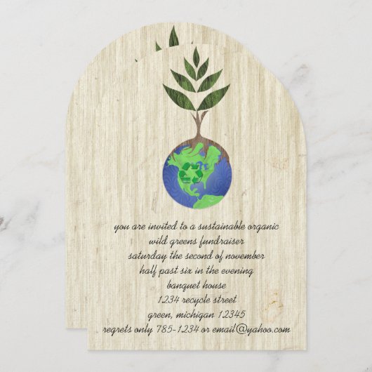 ReUse ReDuce-Recycle Einladung (Vorne/Hinten)