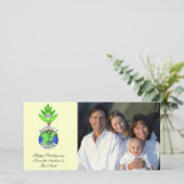 ReUse ReDuce-Recycle Feiertagskarte (Stehend Vorderseite)